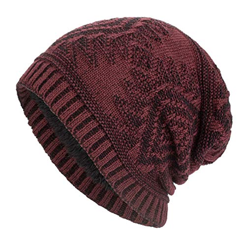 Iusun Women Winter Warm Stretch Knitted Cap Scarf Beanie Hats Headgear Snow Protection Fashion Slouchy Windproof Ski Caps
