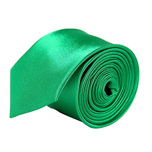 MultiWare Cravate Mince Cravate pour Hommes Vert