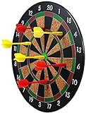 LOKLNEYK Magnetische Dartscheibe 11,8 Zoll, ohne Klammern, mit 6 Sicherheitspfeilen, for Büro und...