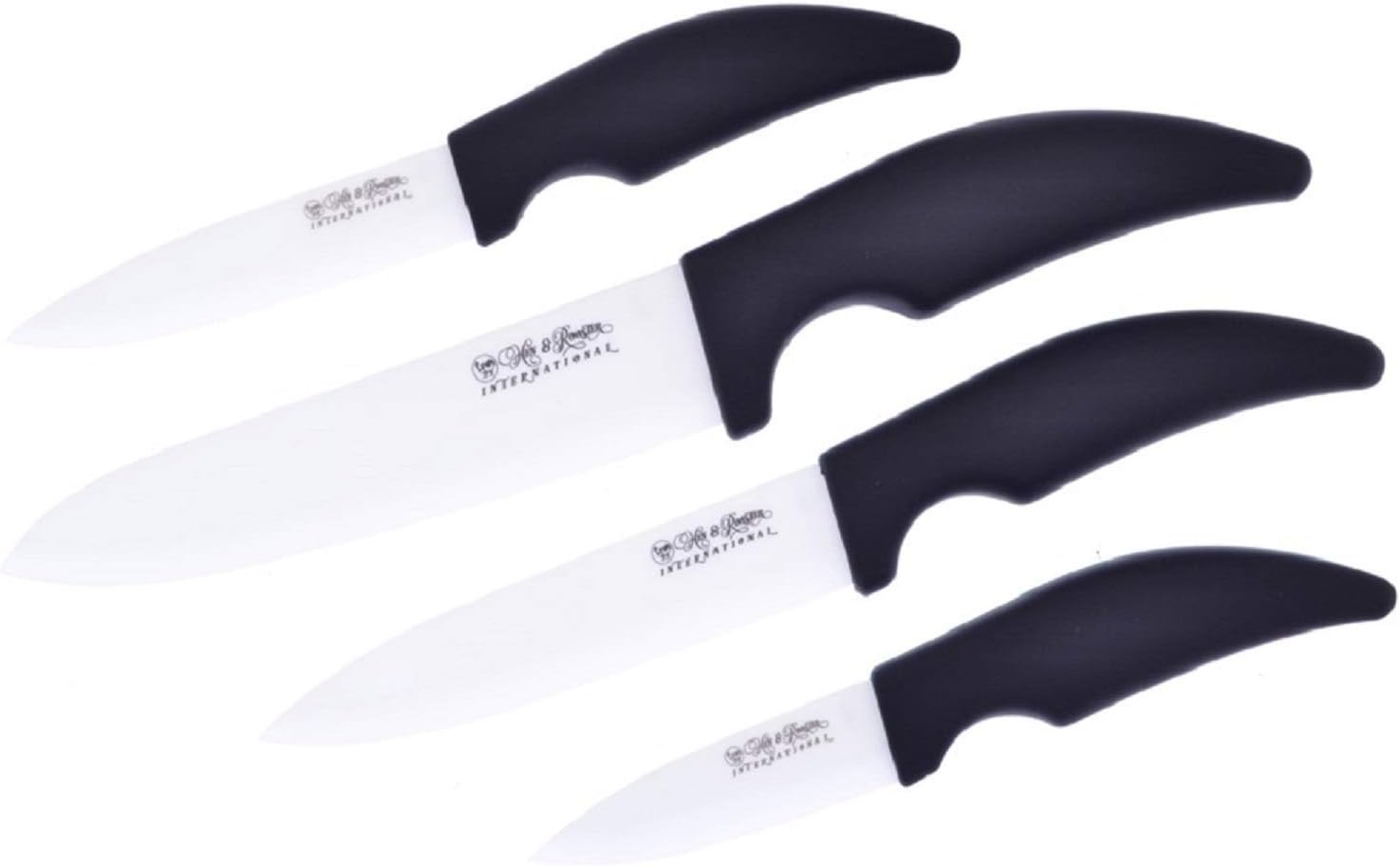 Kitchen Set White Ceramic 4pc