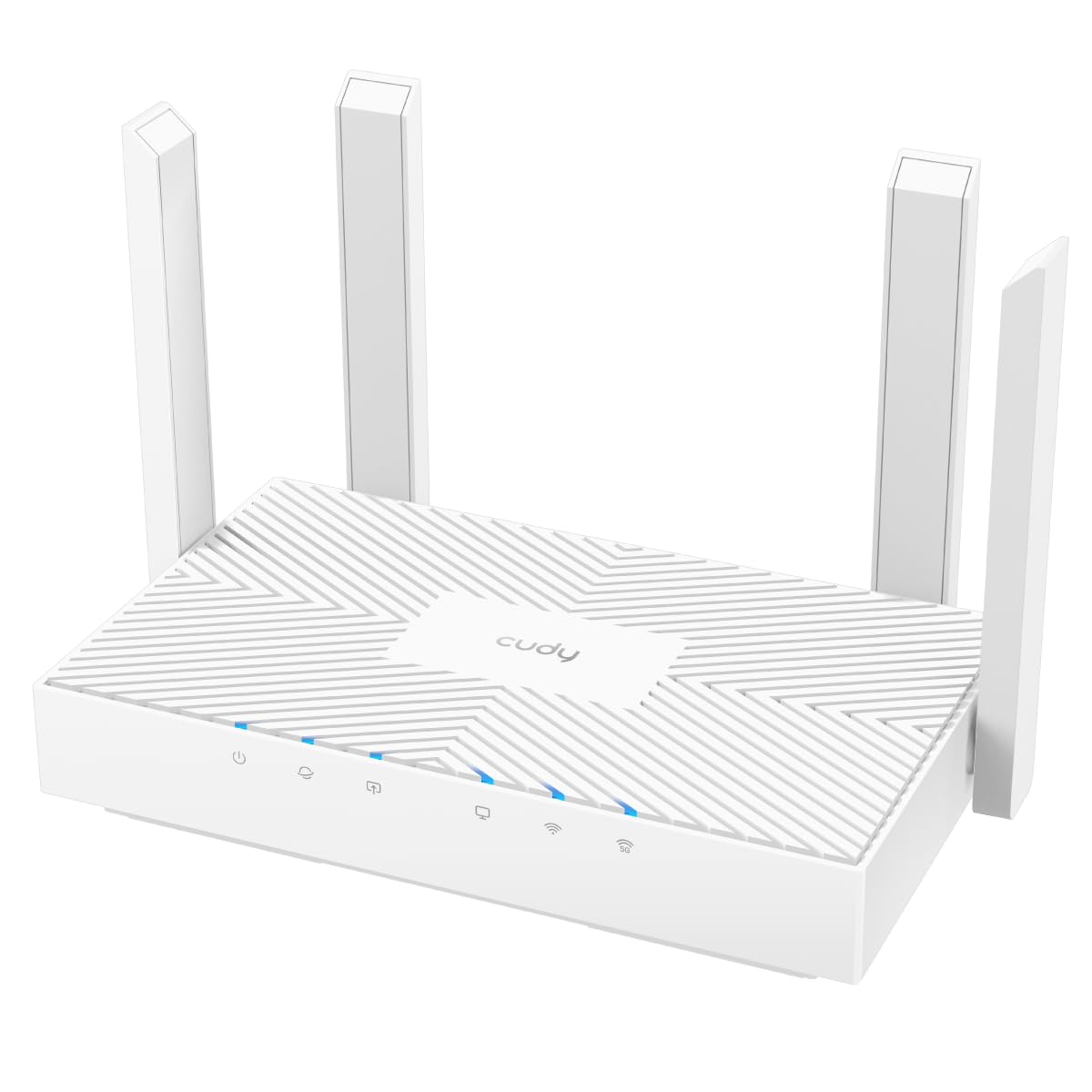 Cudy AC1200 Routeur Wi-FI Gigabit, 4 Gigabit RJ45, 4 Antennes 5dBI, MU-MIMO, Beamforming, Point d'accès, Extension WiFi, WISP, DDNS, IPv6, WR1300E
