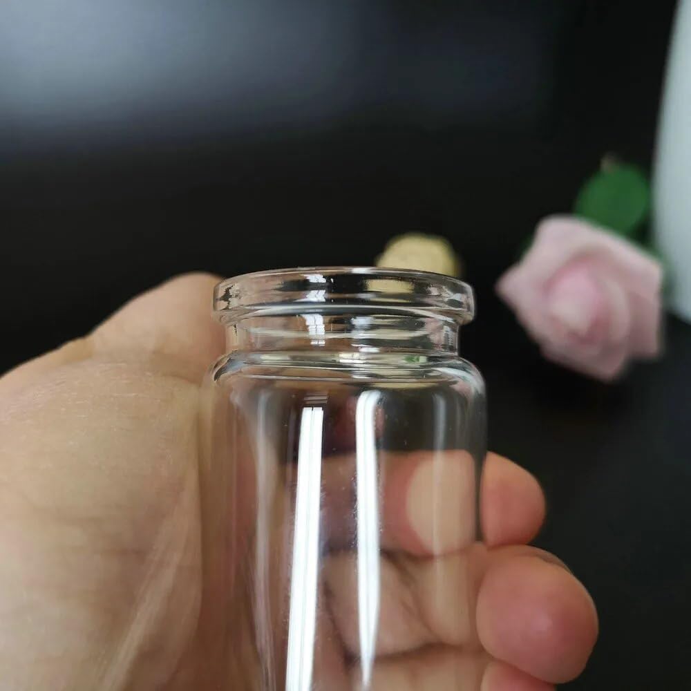 JT-SAI, 12 ピース/ロット 50 ミリリットル透明ガラス試験管 37x70 ミリメートル漂流バイアル小さなウィッシング ボ