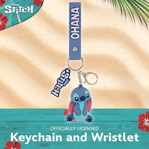Image of Disney Stitch Keychain, Scrump Charm Wristlet with Key Ring