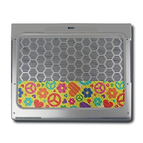 Image of MightySkins Carbon Fiber Skin Compatible with Alienware X16 R1 (2023) Full Wrap Kit - Peace Cloth | Protective, Durable Textured Carbon Fiber Finish | Easy to Apply & Change Styles | Made in The USA