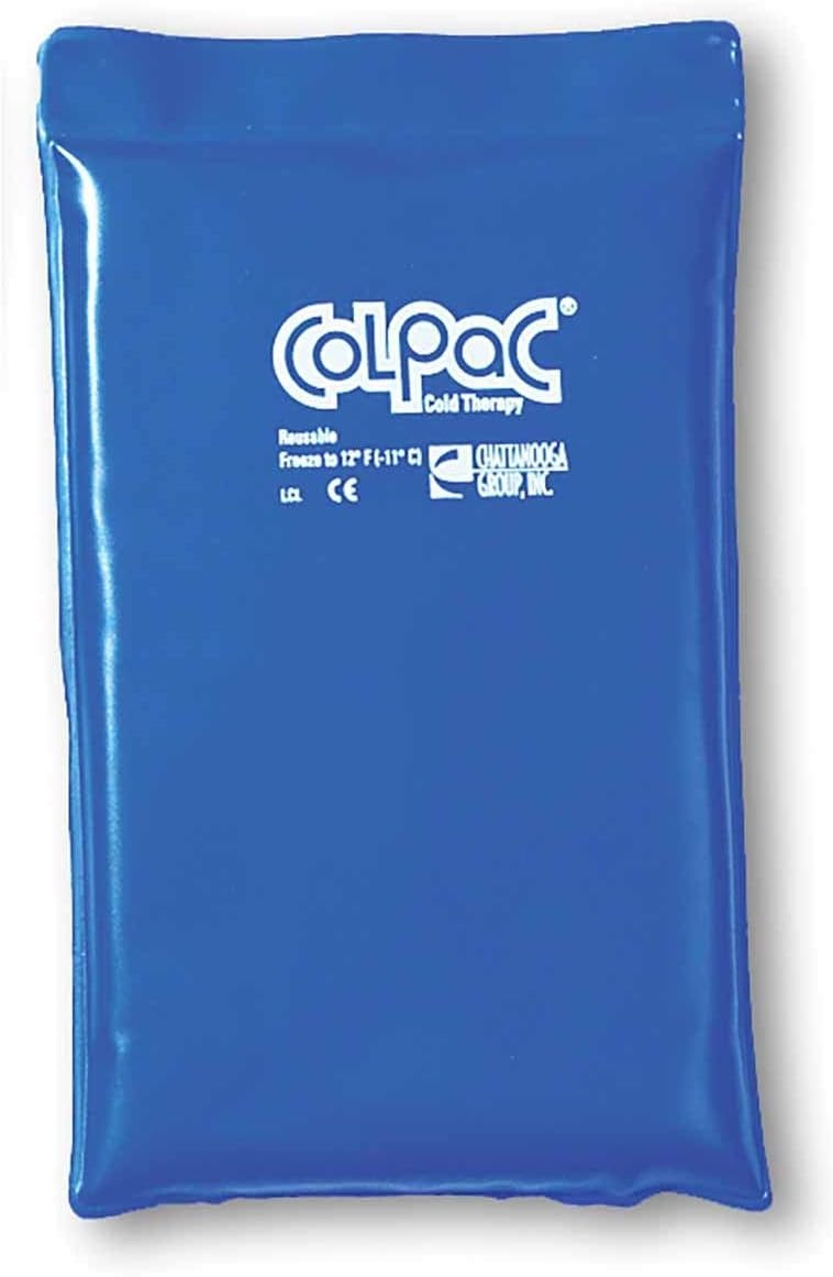 ColPac 00-1506 Reusable Half Size Blue Vinyl Cold Pack, Remain Pliable and Soft, 7" Length x 11" Width