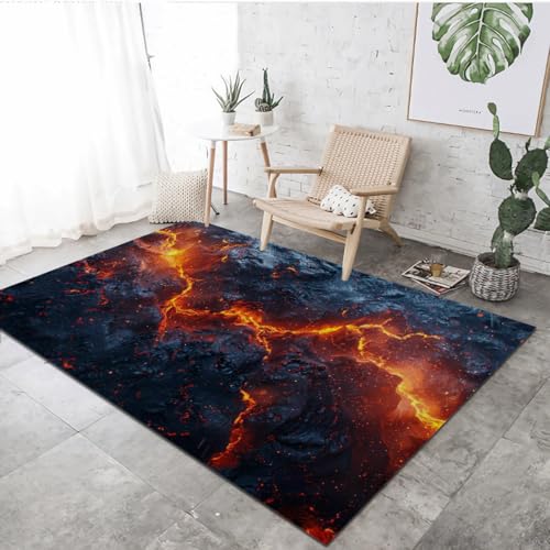 Tapis de Sol Antidérapant VULORA Lave Volcanique Gothique - 2