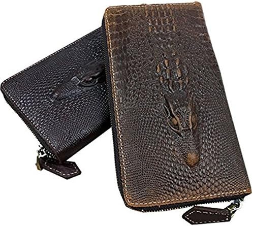 Amazon できる男のサイフ クロコダイル 長財布 本革 メンズ 財布 ラウンドファスナー 財布