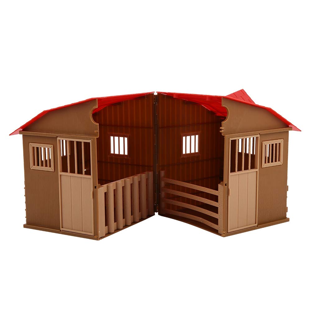 Hidyliu Simulation Farm House Model Set for Learning and Fun, Plastic Toy for Kids, Includes Farmhouse and Accessories, Perfect