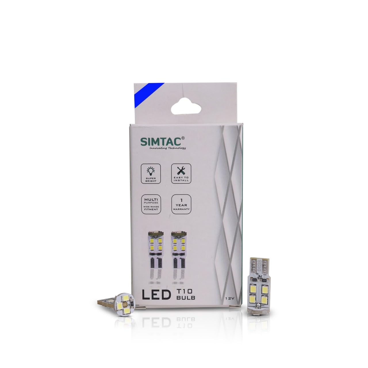 SIMTAC | 360° T10 Parking LED Bulb For Multi Purpose T10 Fitment | T10 (PRK) (T10-PRK BLUE)-picture-13