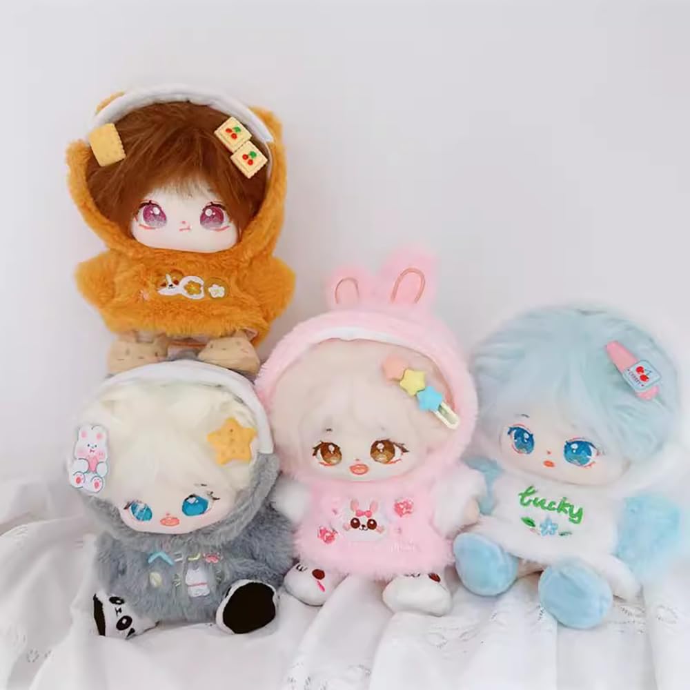 Niannyyhouse Vêtements Poupée 20 Cm – Sweat à Capuche Requin + Chaussures, Accessoire Pour Poupée Peluche