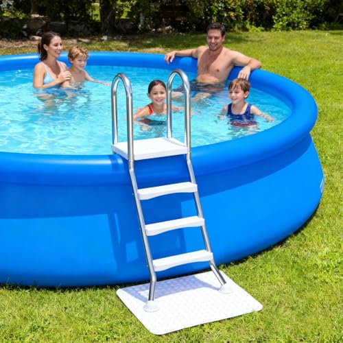 Escalera para piscina 3 niveles acero inoxidable 165 cm miniatura 2