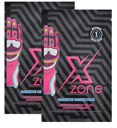Xzone Set 2 Paar Magische Handschuhe - Produkt zur Reinigung der Innenseite von Handschuhen - Motorradzubehör Skihandschuhe Boxhandschuhe - Langanhaltende Frische Materialschonend