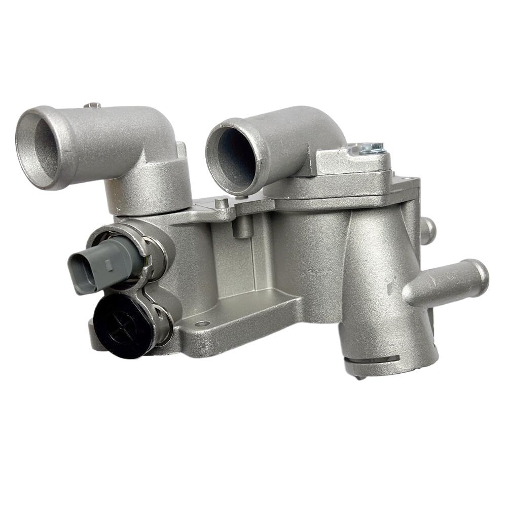 Termostato de refrigerante del motor Termostatos d 032121111AT 032121111AK Carcasa del regulador de refrigerante con termostato compatible con Volkswagen LupoLupo 3L TDI