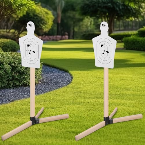 Supports de cible de 2 x 4 pour tir en plein air avec connecteurs robustes