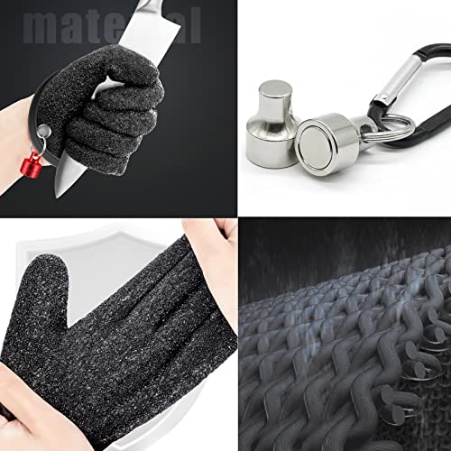 Foto von 2 Stück Wasserdichte Angelhandschuhe,Raubfisch Stichfeste Bissfest Wasserdicht Angelhandschuh ,Wasserdichte Handschuhe, mit Anti Schnitt und Magnetverschluss, für Den Sicheren Umgang mit Hecht