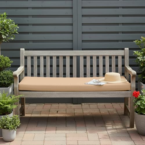 Ventouse 8cm Dick Outdoor Bankauflage: 107x46x8cm Wasserdicht Gartenbank Auflage Bankkissen Sitzauflagen Gartenmöbel mit Anti Rutsch Design für Dekorationsliebhaber
