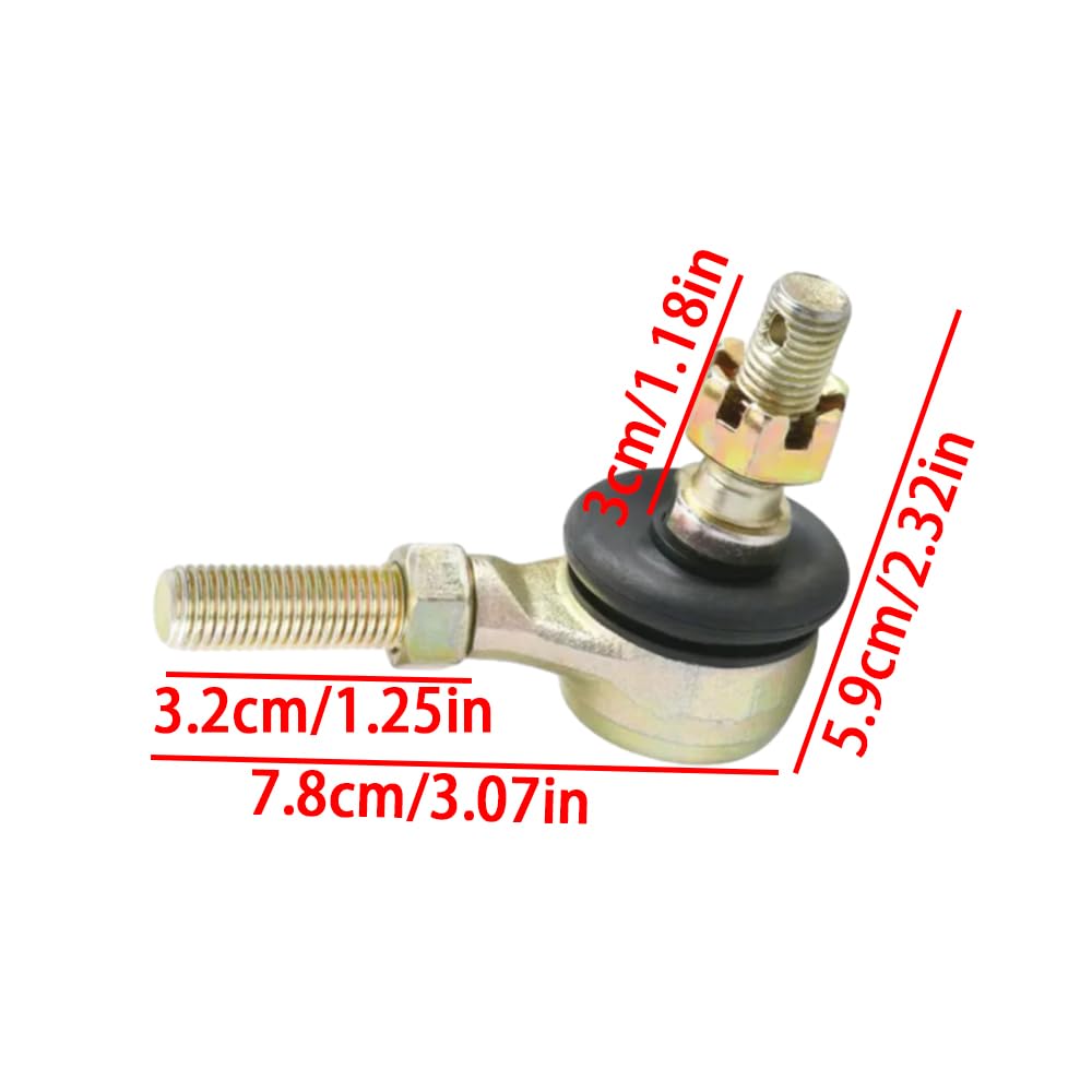 Rotule de biellette de direction M10 10 mm, embouts de rotule de biellette de direction compatible avec Yamaha Raptor 700 YFM700R, 2006-2020