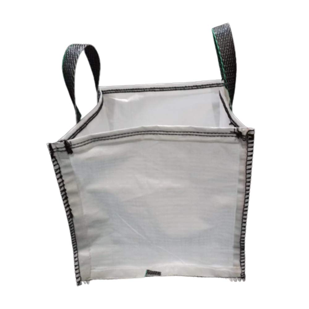 UV Protected Polypropylene Multipurpose Storage Bag with Handle | 50 Kg Capacity | Reusable Garden Waste Bag, Bag for Household Items, Storing Sand, Tiles | Top: Open, Bottom: Flat