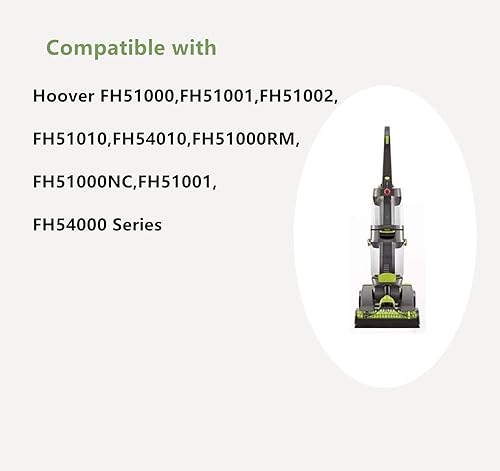 Miniatura 2 de Parte 440005536, correas de repuesto para aspiradora Hoover Dual Power Max, se adapta a los modelos FH51000, FH51001, FH51002, FH51010, FH54010,