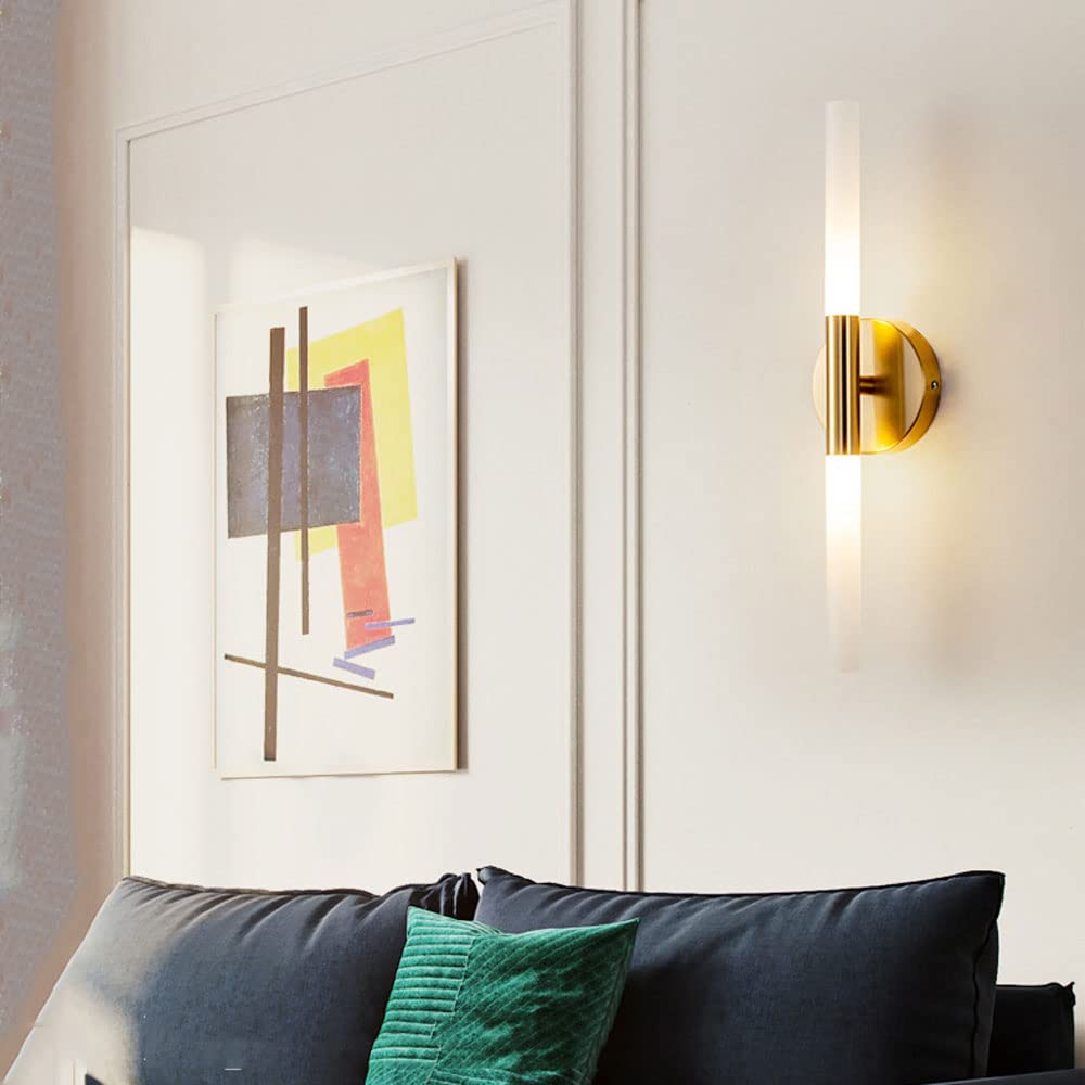 minimalistyczny kinkiet złoty metalowy kinkiet liniowy kinkiet, oprawa oświetlenia próżności G4 kryty nowoczesne lampy ścienne, salon sypialnia dekoracja nocna kinkiety ścienne