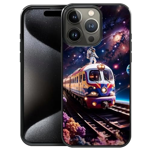 Pinsheng Case Compatible with iPhone 16 Pro Max,Starry Sky Train Covers for Men/Boys,Four Side Frame Anti-Skid Soft Silicone Shockproof Protective Case for iPhone 16 Pro Max -  JH240911-16PM-17