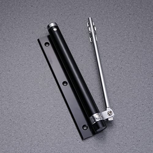 Closer Self Closing Door Hinges Automatic Door Closer Hinge Buffer Punching Spring Door Closer Easy Installation Home Use Aluminum Door Closer, Matte Black Screen Door Closer #TOP1