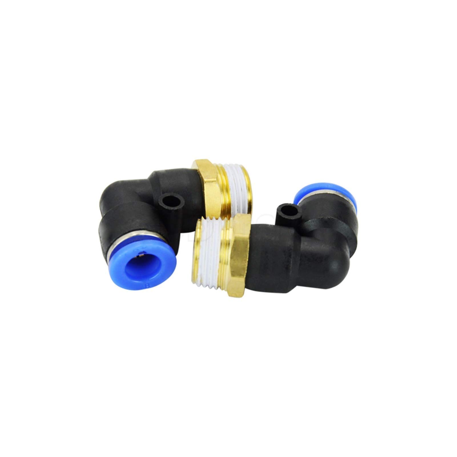 Pneumatic Connector 10 Pcs of PL8-03, 8mm Push In One Touch Connector 3/8" Thread Pneumatic Quick Fittings