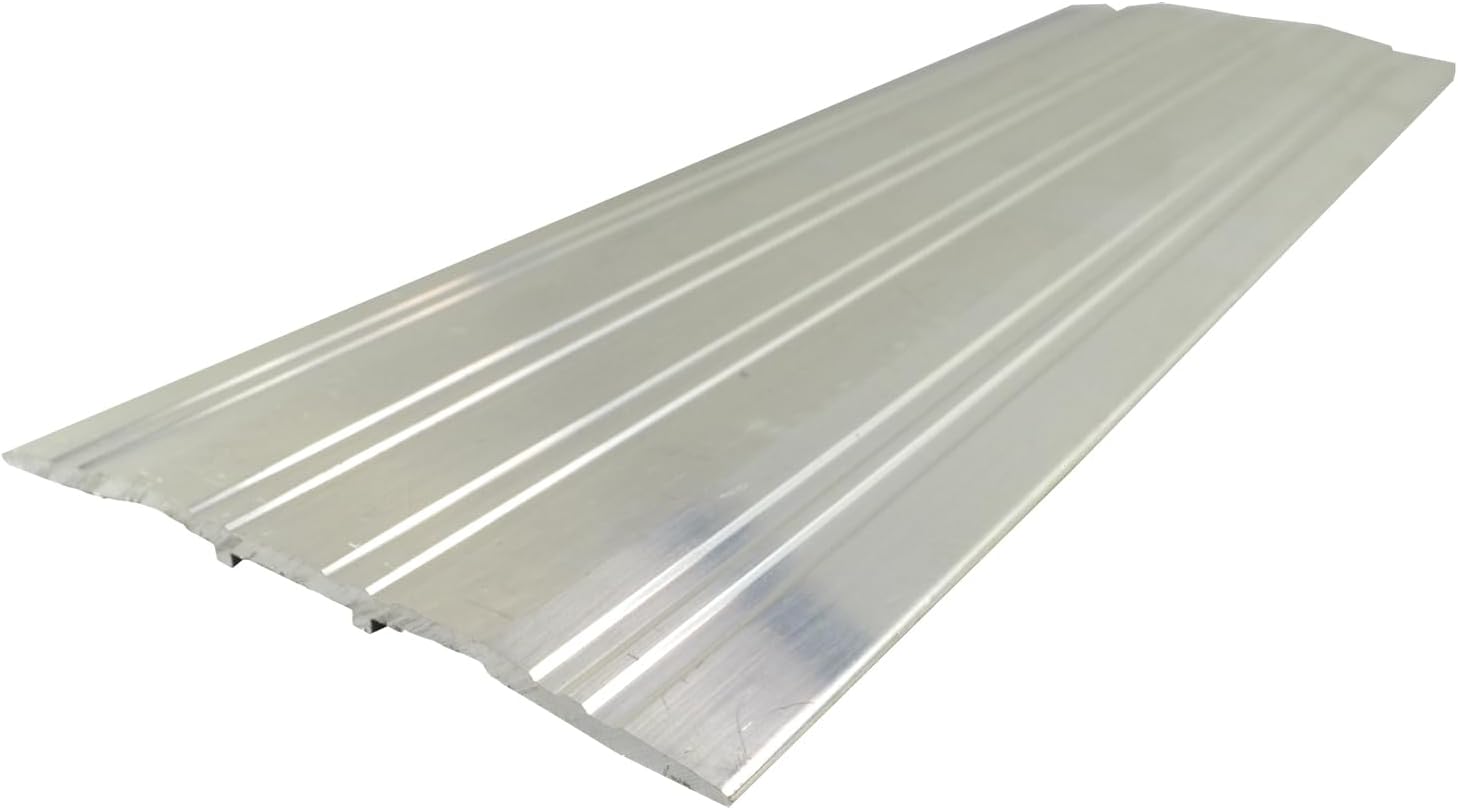 Fire Rated ADA Compliant Aluminum Door Threshold/Saddle (AM545AA) - 5" Wide x 1/4" High - Includes #10 x 1/2" Flathead Zinc Screws (Aluminum, 72")