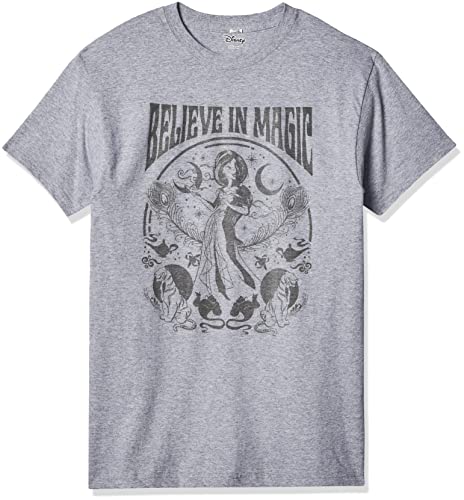 T-shirt Disney Princess Jasmine pour homme en coton noir coupe regular