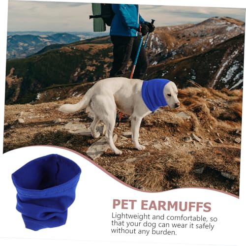 QUMIIRITY Winter Hunde Ohrenschutz Elastisch aus Weichem Material Kältefester Haustier Snood für Zuhause Ohrwärmer für Kleine und Große Hunde
