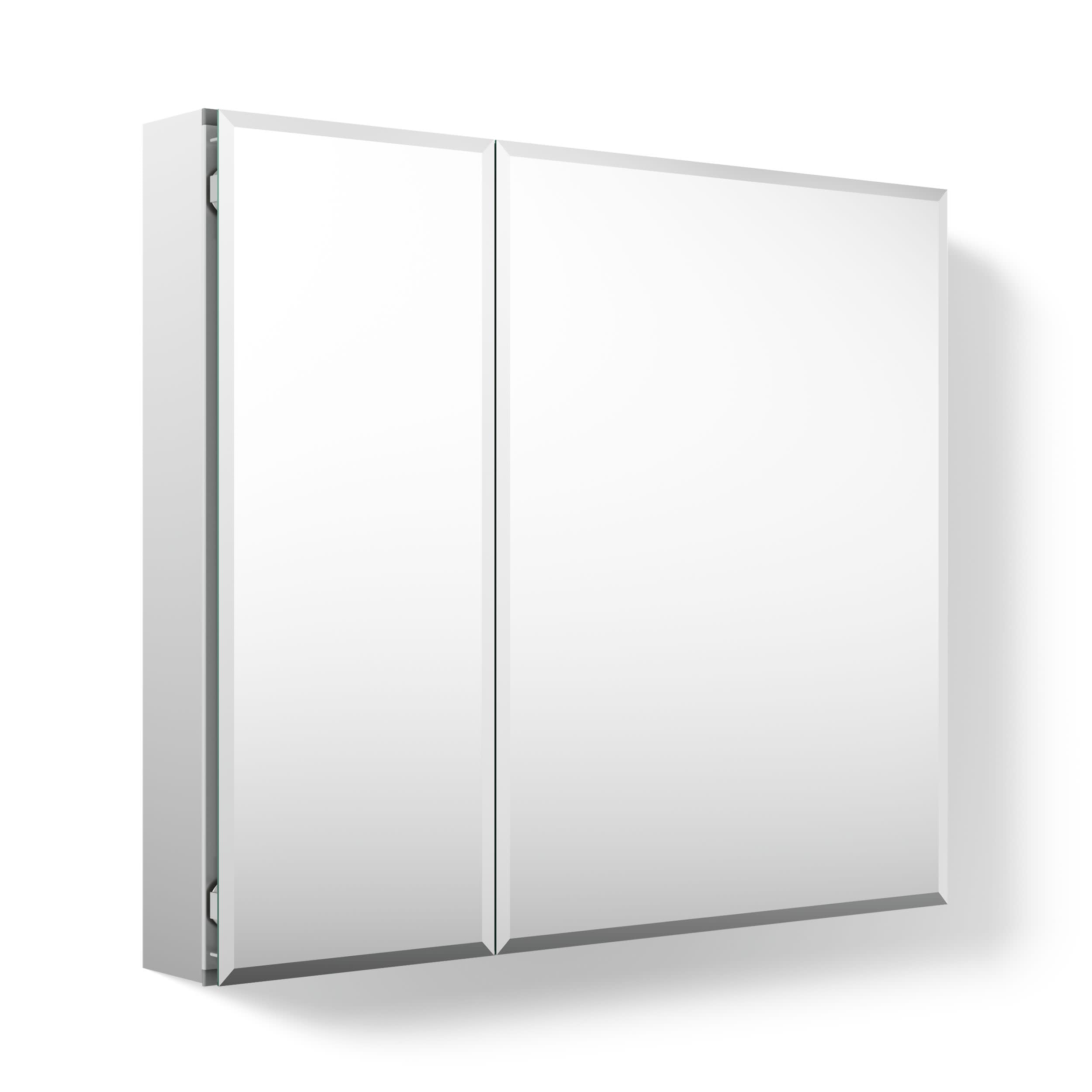 Kohler CB-CLC3026FS Bathroom Medicine Cabinet with Mirror, Beveled Mirror Doors, Adjustable Shelves, Rectangular Beveled Edge, 30 in. W x 26 in. H