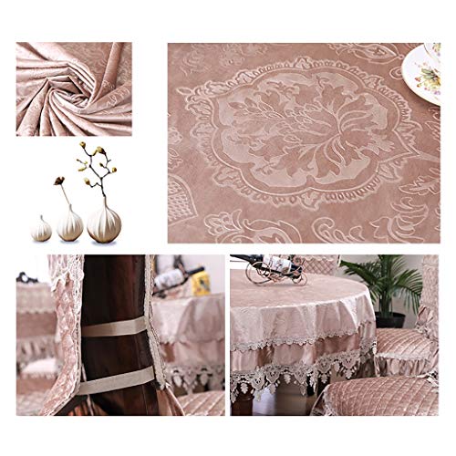 Nappe dentelle rectangulaire avec coussins pour protéger la table