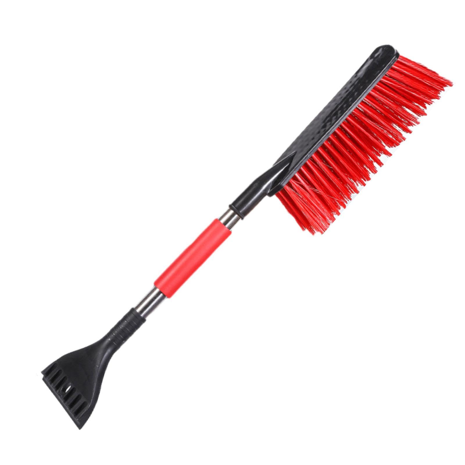Merishopp Ice Scraper Snow Brush 2 in 1 Comfortable Grip for Vehicles s Trucks 63cm Red-picture-17