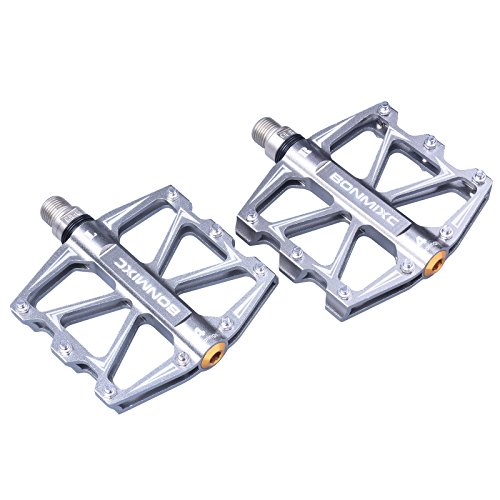 Bonmixc JHC-BP015TI Boinmixc Flat Road Bicycle Pedals Non-Slip Bmx Bike Pedals Adults Aluminum Alloy Bike Pedals Sealed Bearing 9/16 Thread thumb #2