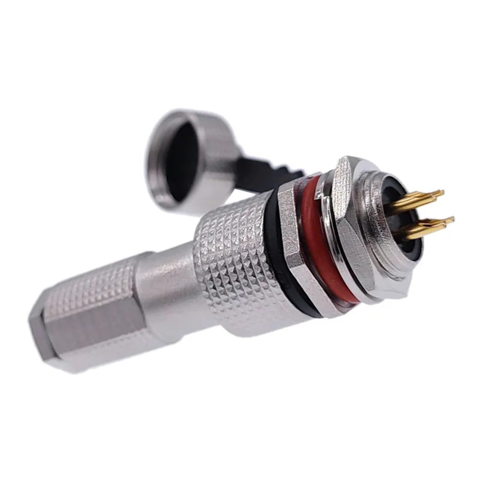 Conector GX12 impermeable IP68 con contacto de cobre para conexión estable 7