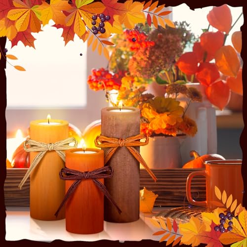 3-Pcs-Thanksgiving-Wood-Candle-Holders-Fall-Tea-Light-Candle-Holders-Pumpkin-Candles-Fall-Table-Centerpieces-Thanksgiving-Table-Decorations-for-Autumn-Harvest-Home-Decor 3 Pcs Thanksgiving Wood Candle Holders Fall Tea Light Candle Holders Pumpkin Candles Fall Table Centerpieces Thanksgiving Table Decorations for Autumn Harvest Home Decor