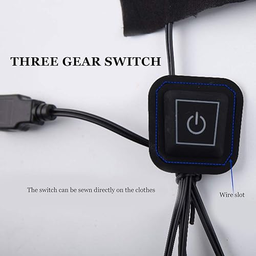 Miniatura 4 de Almohadilla térmica USB, calentador de tela eléctrico USB, almohadilla de calefacción eléctrica plegable impermeable, herramienta calentadora de