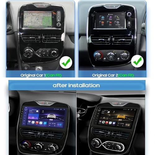 Pantalla de coche con Carplay inalámbrico para Renault Clio 2012-2016 y Android Auto 32G 3