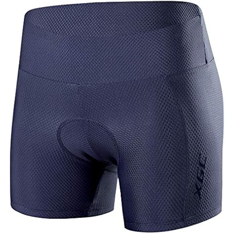Damen-Radunterhose, Fahrradshorts, mit hoher Dichte, Elastizität und Atmungsaktivität, mit 4D-Gel-Polsterung, Grau (6017), 36 Cover