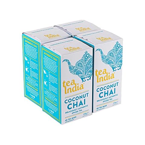 Tea India Coconut Chai Tea Bags, Biodegradable Cover