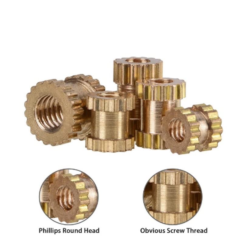Nydia Nurmita出品 Amazon.com: Etaclover Zkenyao-Rivet Nut Thread Brass Knurled