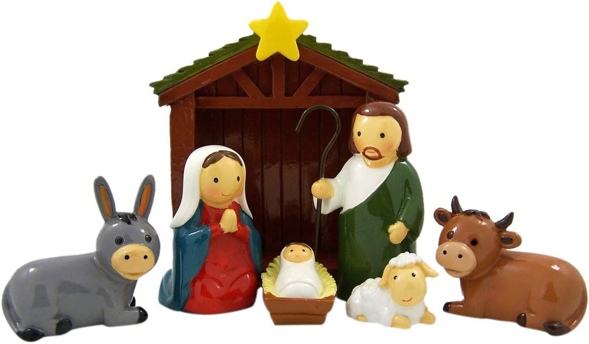 Needzo Little Drops of Water Nativity Scene Figurines Set, 4 3/8 Inch