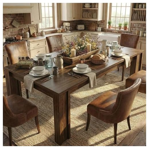 CABIHOME 71" Long Dining Table for Gatherings