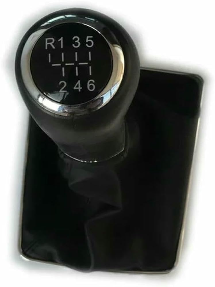 Gznbb R123456 Black Line Car Manual Gear Shift Knob Boot Cover Gaiter Lever Shifter Handle Stick, For Opel Astra Iii H 1.6 For Vauxhall 2004-2010