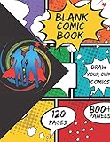 Blank Comic Book: Make Your Own Comic Book for Boys & Girls with a Variety of Comic Templates