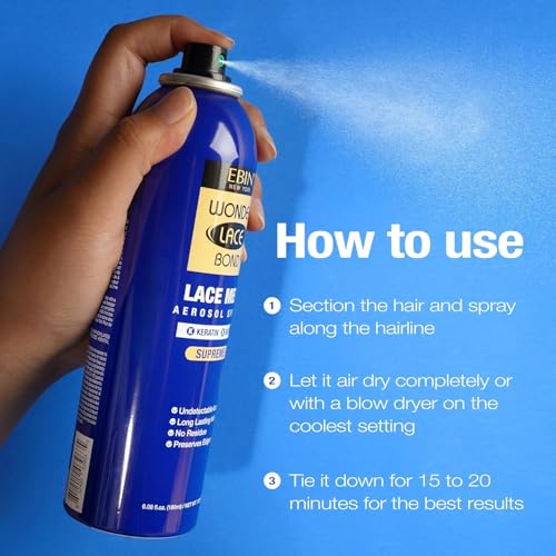 EBIN NEW YORK Wonder Lace Bond Spray Adhesivo 2.7 Fl Oz miniatura 6