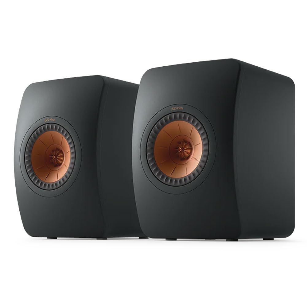 KEF LS50 Meta Passive Bookshelf Speakers - Pair Carbon Black