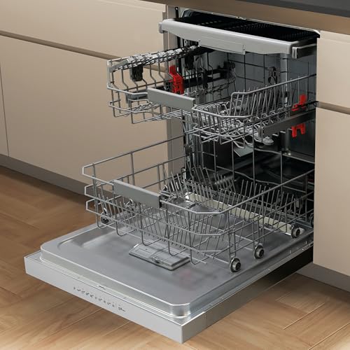 Bauknecht BK4UB14BN7A0X Unterbau-Geschirrspüler/ 60 cm/ActiveDry–automatisches Türöffnungssystem/Startzeitvorwahl/MultiZone–separates Ober- oder Unterkorbspülen/Besteckschublade–flexibel beladbar