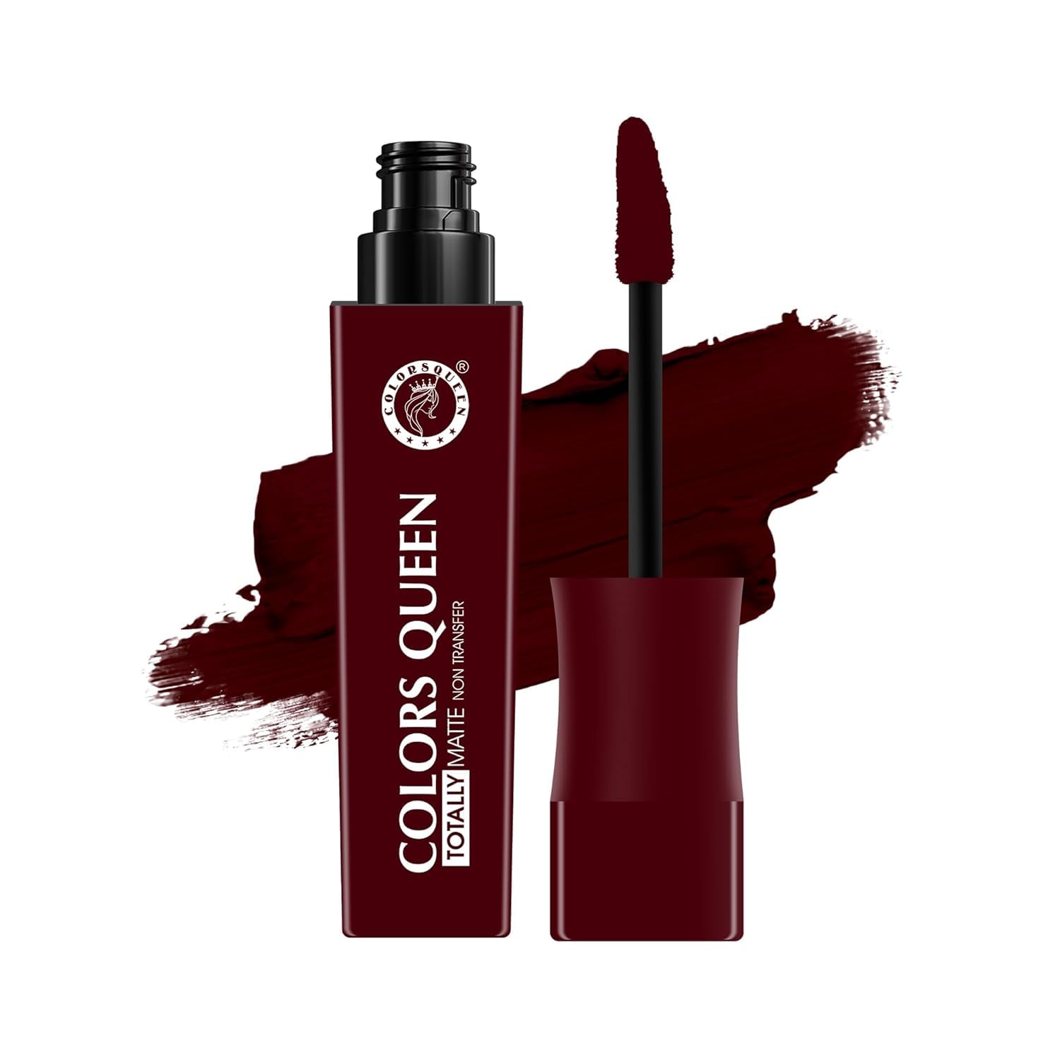 COLOUR QUEEN PREMIUM Totally Matte Liquid Lipstick | Intense Color Payoff, Lightweight | Long Lasting, Non Transfer Liquid Lipstick for Women (03 - Deep Maroon, 7.5g) SH-7711-image-30