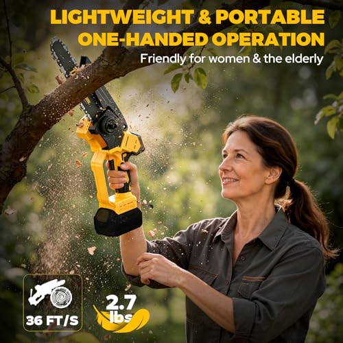 DEJUNPIOOL Mini Chainsaw Compatible Dewalt